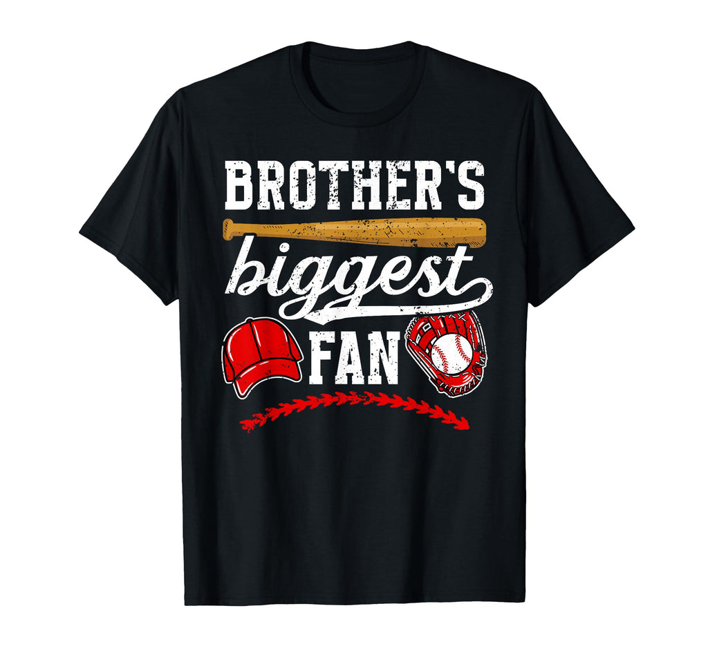 Brothers Biggest Fan Baseball T-Shirt - Aesthetic Graphic Men Women - T-Shirt, Sweatshirt, Hoodie