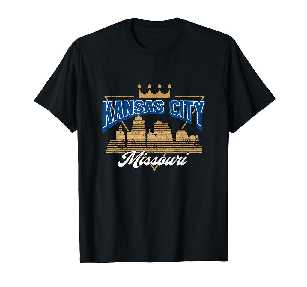 Distressed Kansas City Missouri T-Shirt - Fun Novelty Design for Adults - T-Shirt, Sweatshirt, Hoodie