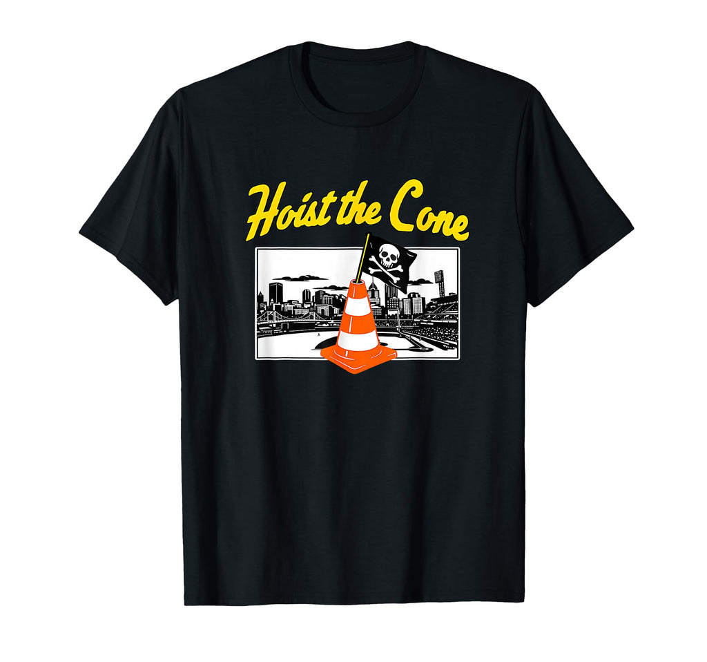 Pirates Hoist Cone Baseball Funny T-Shirt - Minimalist Print Men Women - T-Shirt, Sweatshirt, Hoodie