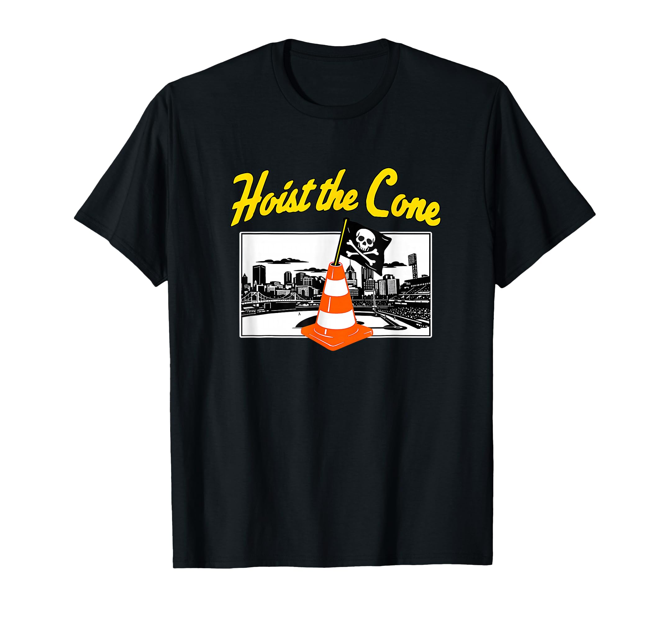 Pirates Hoist Cone Baseball Funny T-Shirt - Minimalist Print Men Women - T-Shirt, Sweatshirt, Hoodie