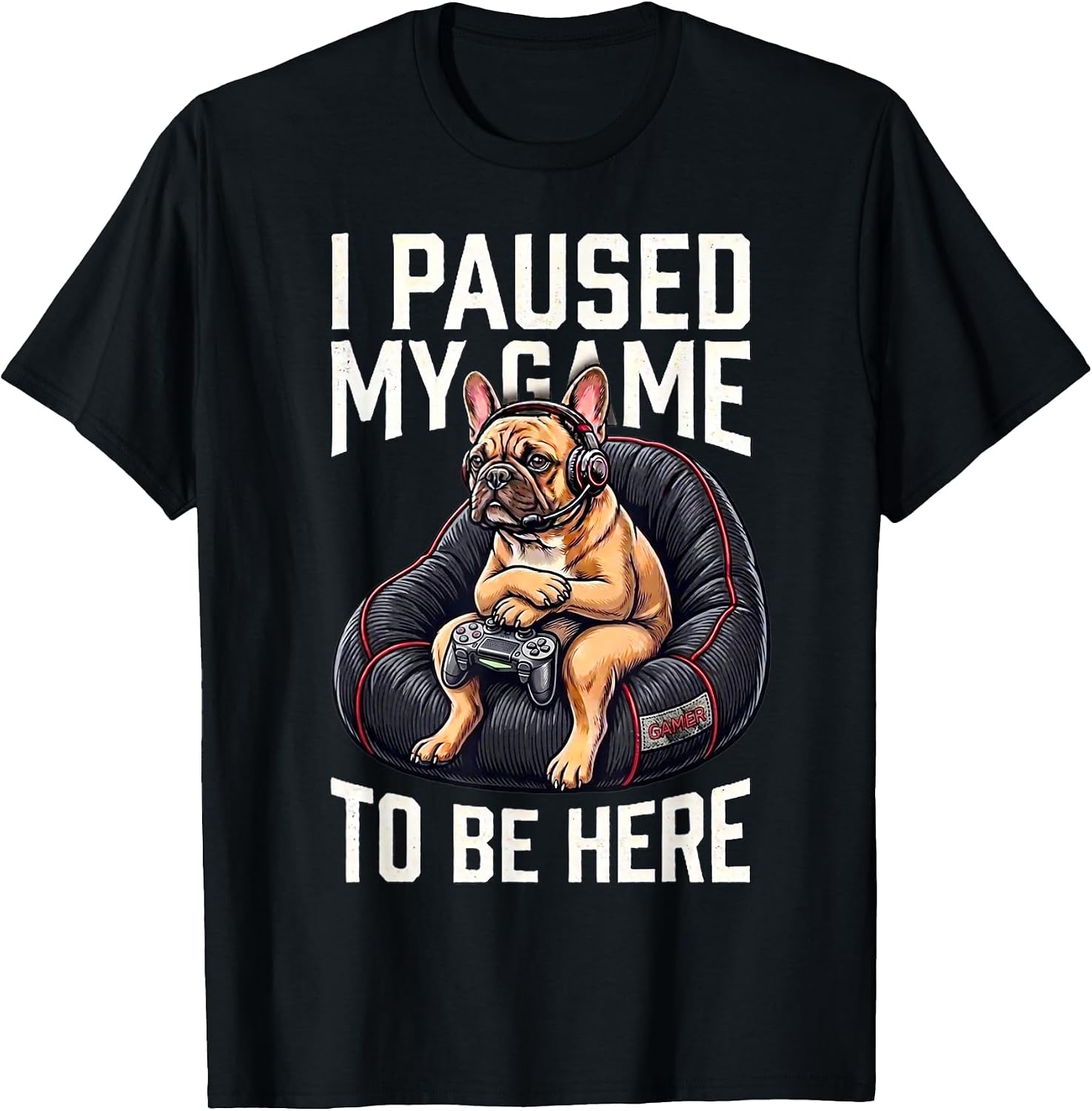 Funny Gamer Bulldog Merch Collection - Adult & Kids T-Shirts, Sweatshirts & Hoodies apparel design preview 1