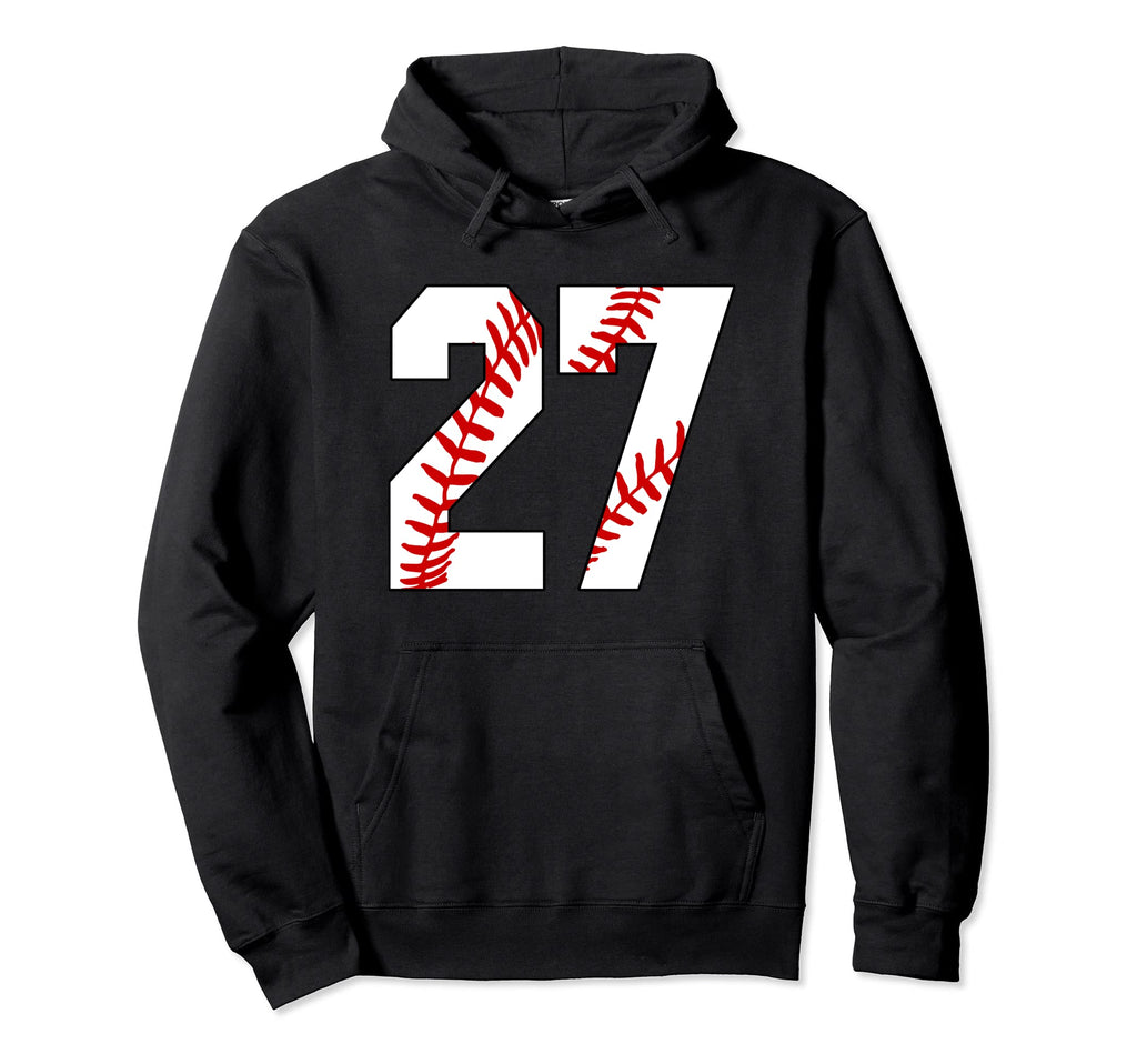 27 Baseball Laces Baseball Mom Jersey Hoodie - Minimalist Print Men Women - T-Shirt, Sweatshirt, Hoodie