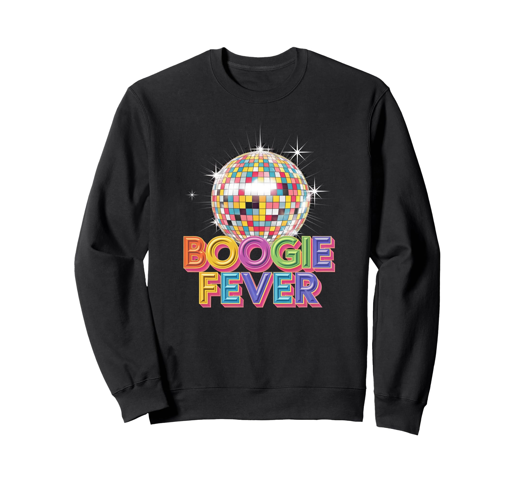Disco Ball Boogie Fever Discoball Sweatshirt - Aesthetic Graphic Unisex - T-Shirt, Sweatshirt, Hoodie