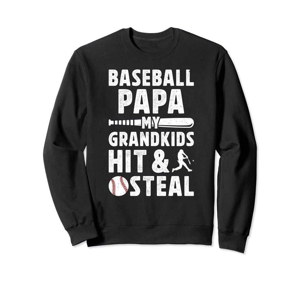 Baseball Papa Funny Grandpa Papa Sweatshirt - Novelty Apparel Men Women - T-Shirt, Sweatshirt, Hoodie