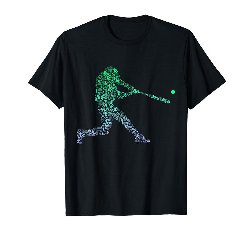 Baseball Player Stuff Baseball Fan T-Shirt - Custom Art Print for Adults - T-Shirt, Sweatshirt, Hoodie