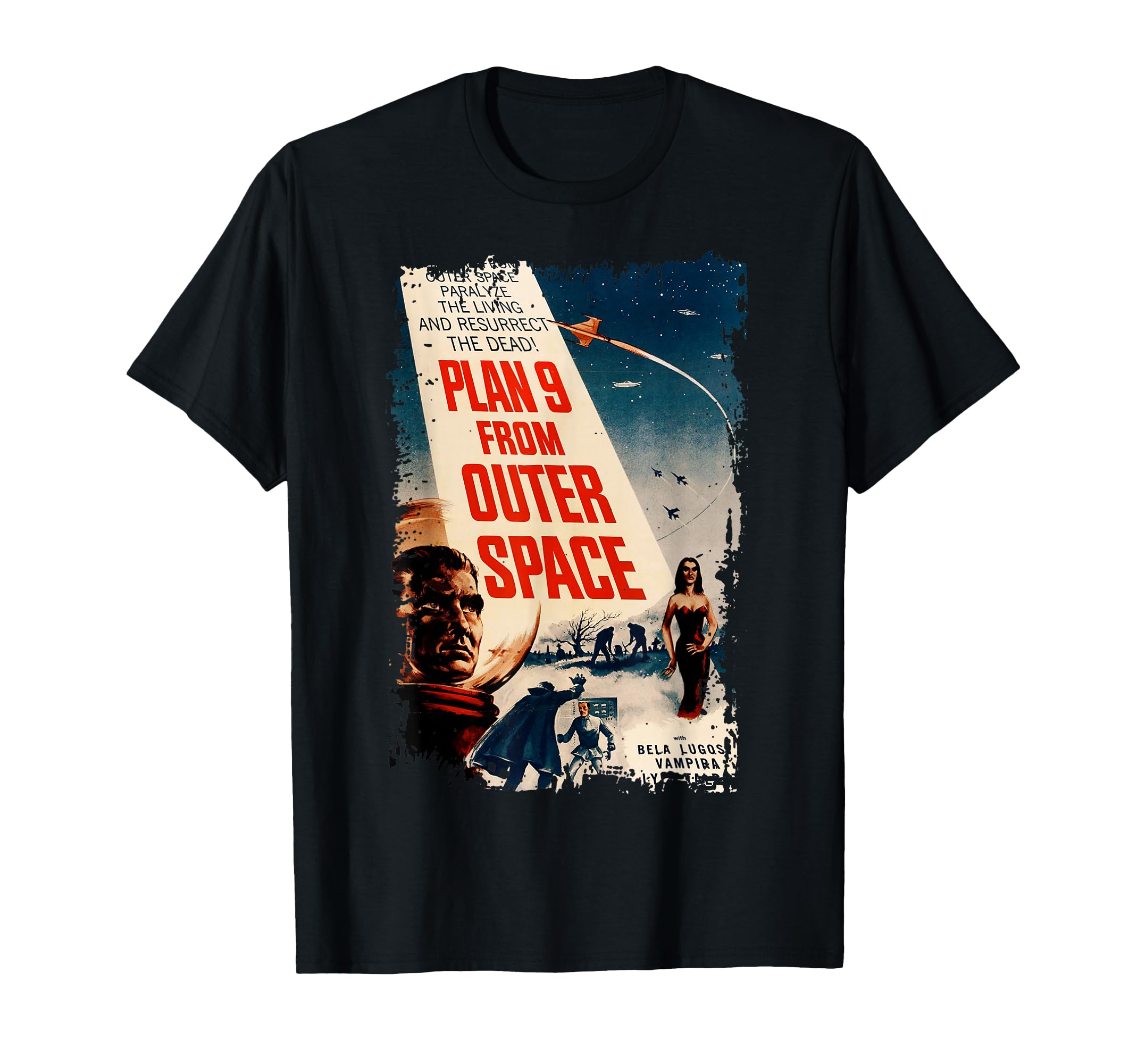 Plan 9 From Outer Space Sci Fi T-Shirt - Streetwear Style for Adults - T-Shirt, Sweatshirt, Hoodie