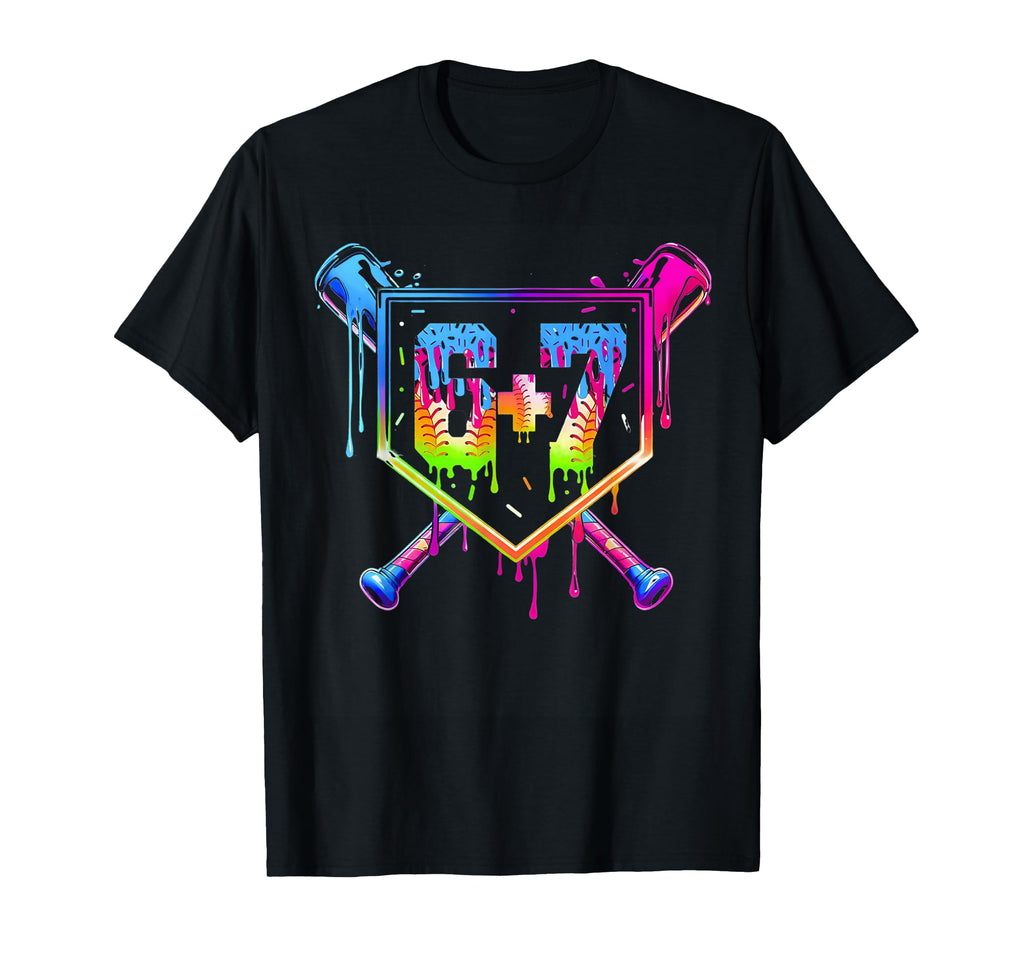 6 7 13 Year Old Birthday Baseball Ice T-Shirt - Novelty Apparel Unisex - T-Shirt, Sweatshirt, Hoodie