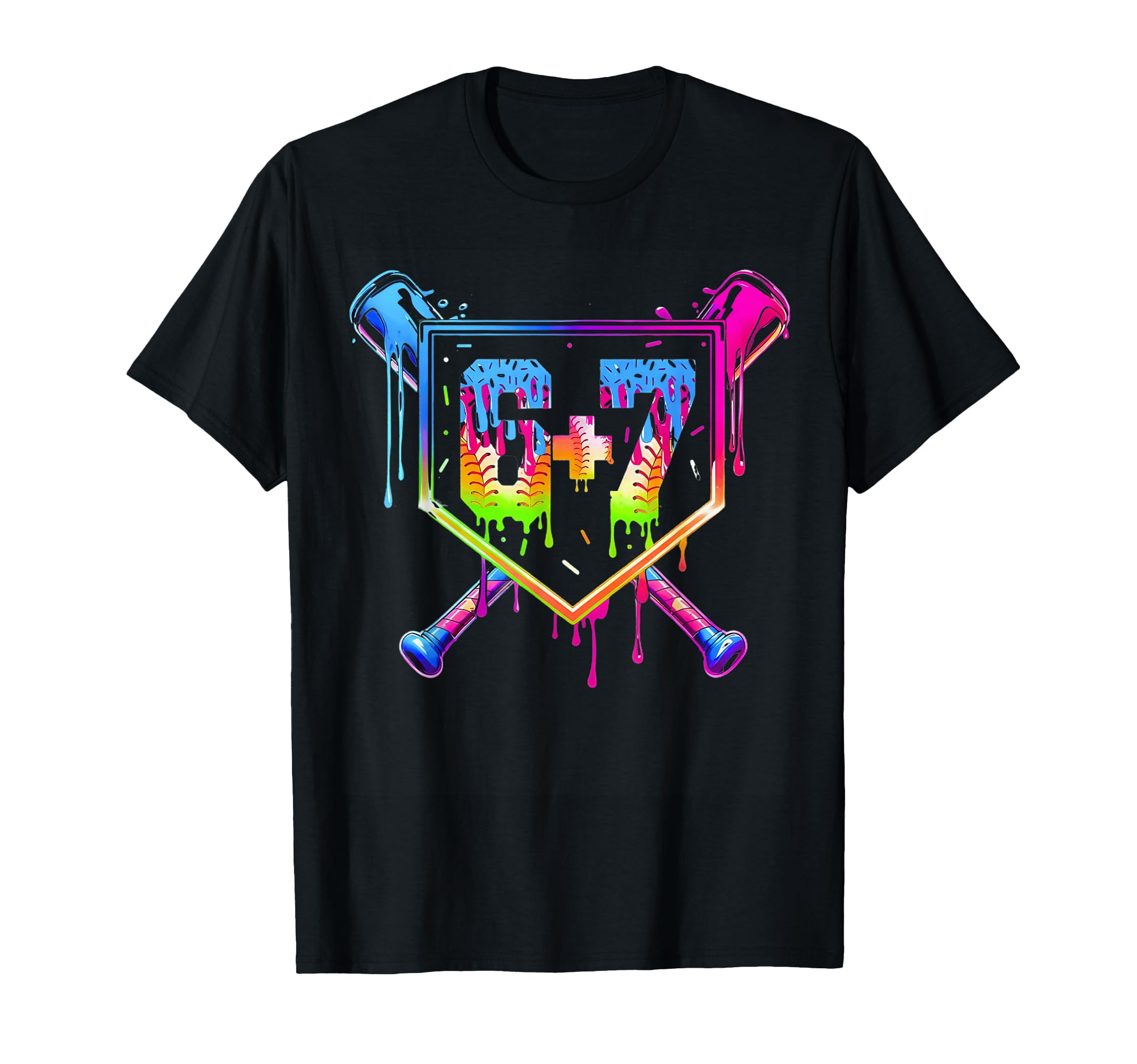 6 7 13 Year Old Birthday Baseball Ice T-Shirt - Novelty Apparel Unisex - T-Shirt, Sweatshirt, Hoodie