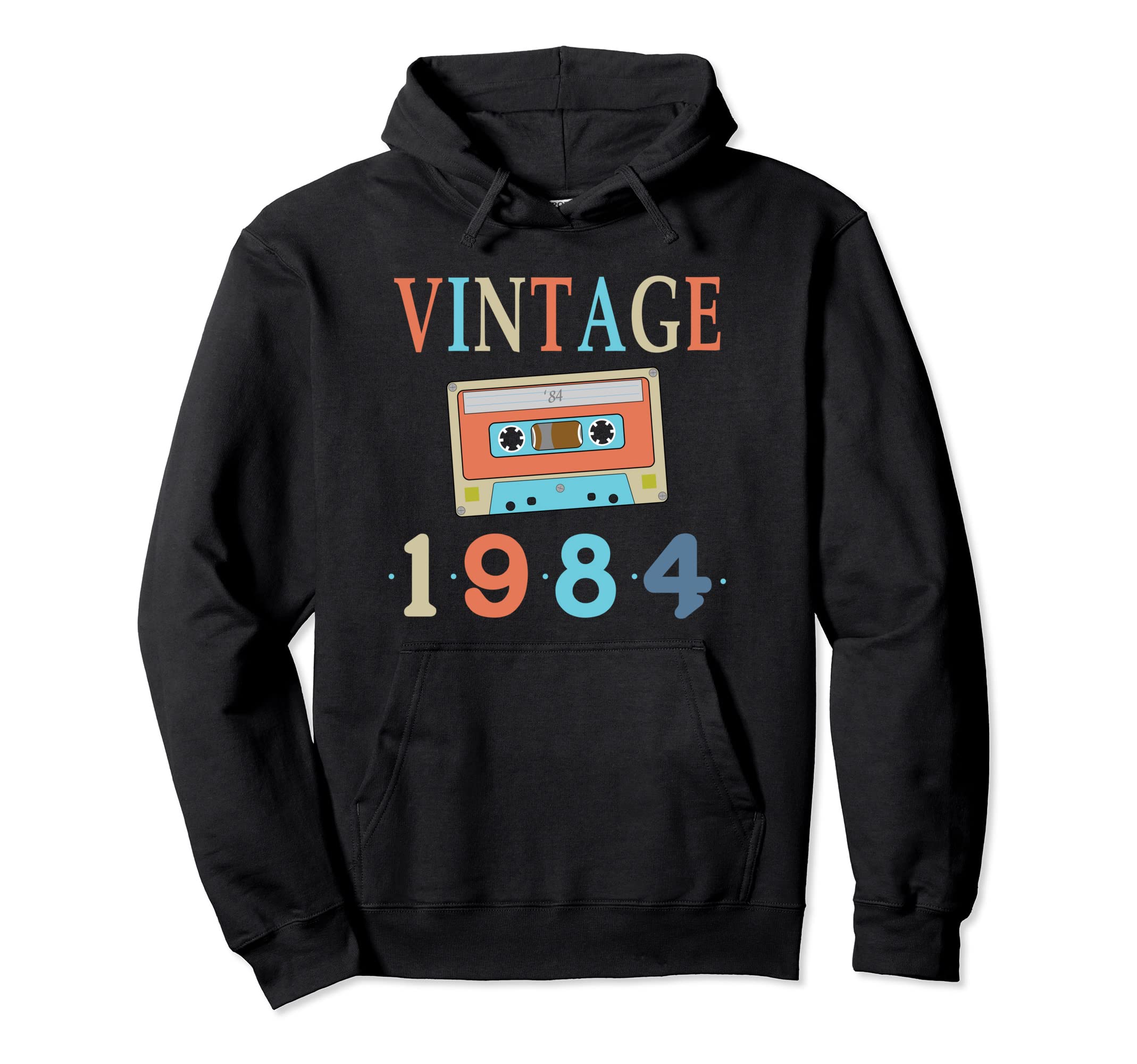 1984 Birthday Gifts 1984 Cassette Tape Hoodie - Custom Art Print Unisex - T-Shirt, Sweatshirt, Hoodie