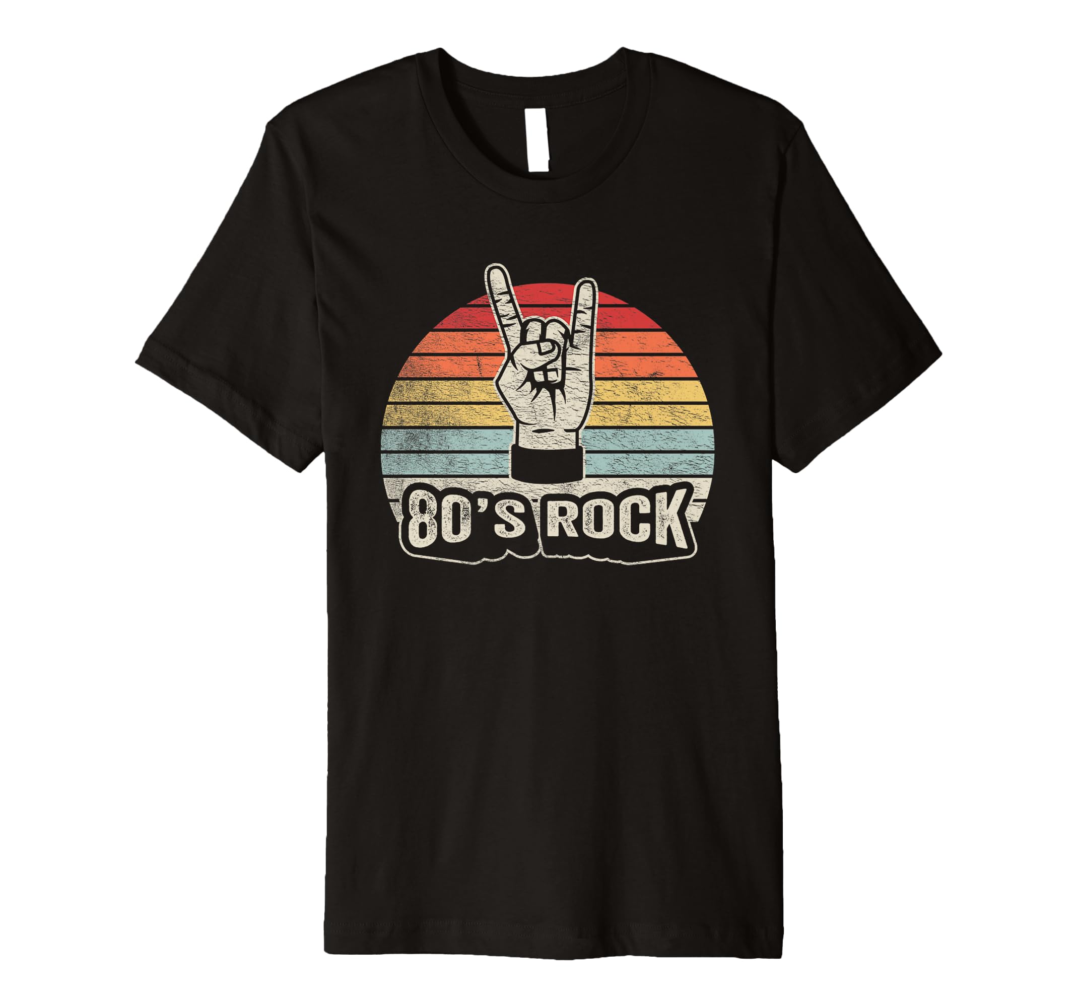 80S Rock Nostalgia Hand Symbol T-Shirt - Custom Art Print Unisex - T-Shirt, Sweatshirt, Hoodie