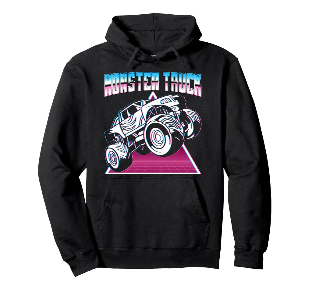 Vaporwave Aesthetic Monster Truck Offroad Hoodie - Streetwear Style Unisex - T-Shirt, Sweatshirt, Hoodie