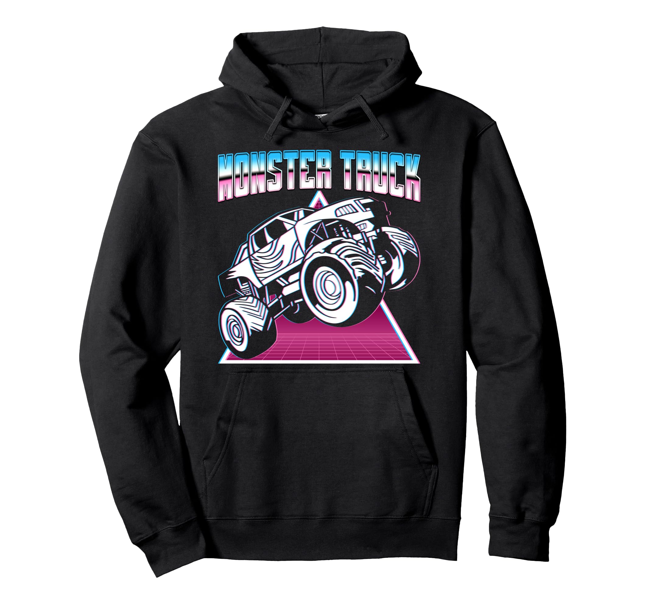 Vaporwave Aesthetic Monster Truck Offroad Hoodie - Streetwear Style Unisex - T-Shirt, Sweatshirt, Hoodie