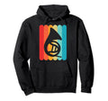 French Horn Silhouette Lines 80S Hoodie - Fun Novelty Design Unisex - T-Shirt, Sweatshirt, Hoodie