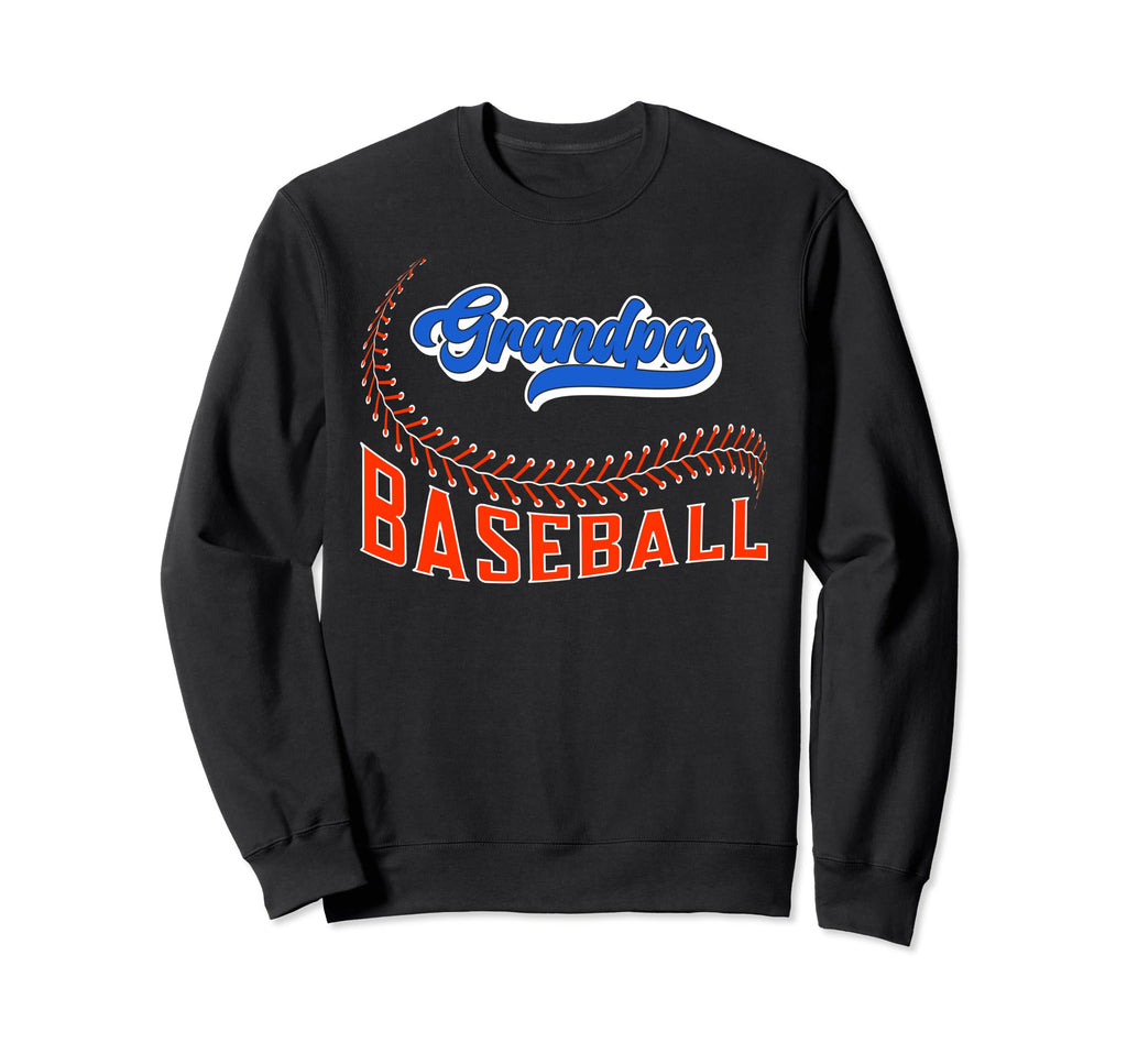 Grandpa Baseball Birthday Baseball Sweatshirt - Novelty Apparel Unisex - T-Shirt, Sweatshirt, Hoodie