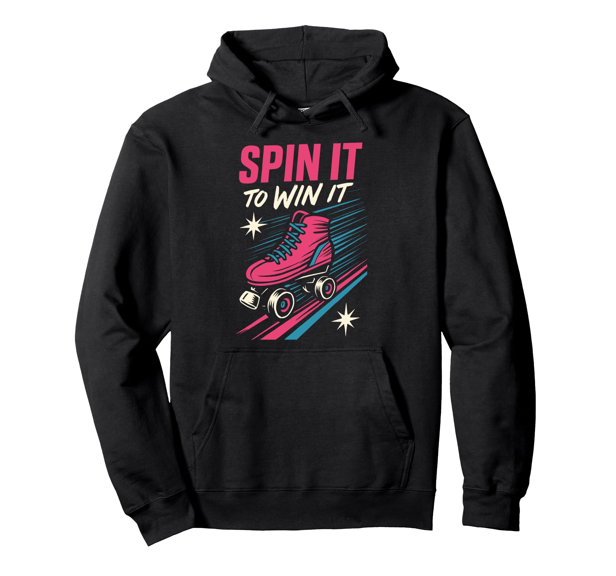 Roller Rink Crew Skate Disco Vibes Rink Hoodie - Fun Novelty Design Unisex - T-Shirt, Sweatshirt, Hoodie