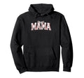 Mama Baseball Stitches Bow Sports Hoodie - Aesthetic Graphic for Adults - T-Shirt, Sweatshirt, Hoodie