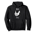 Evil Cat Japanese Text Aesthetic Hoodie - Custom Art Print for Adults - T-Shirt, Sweatshirt, Hoodie