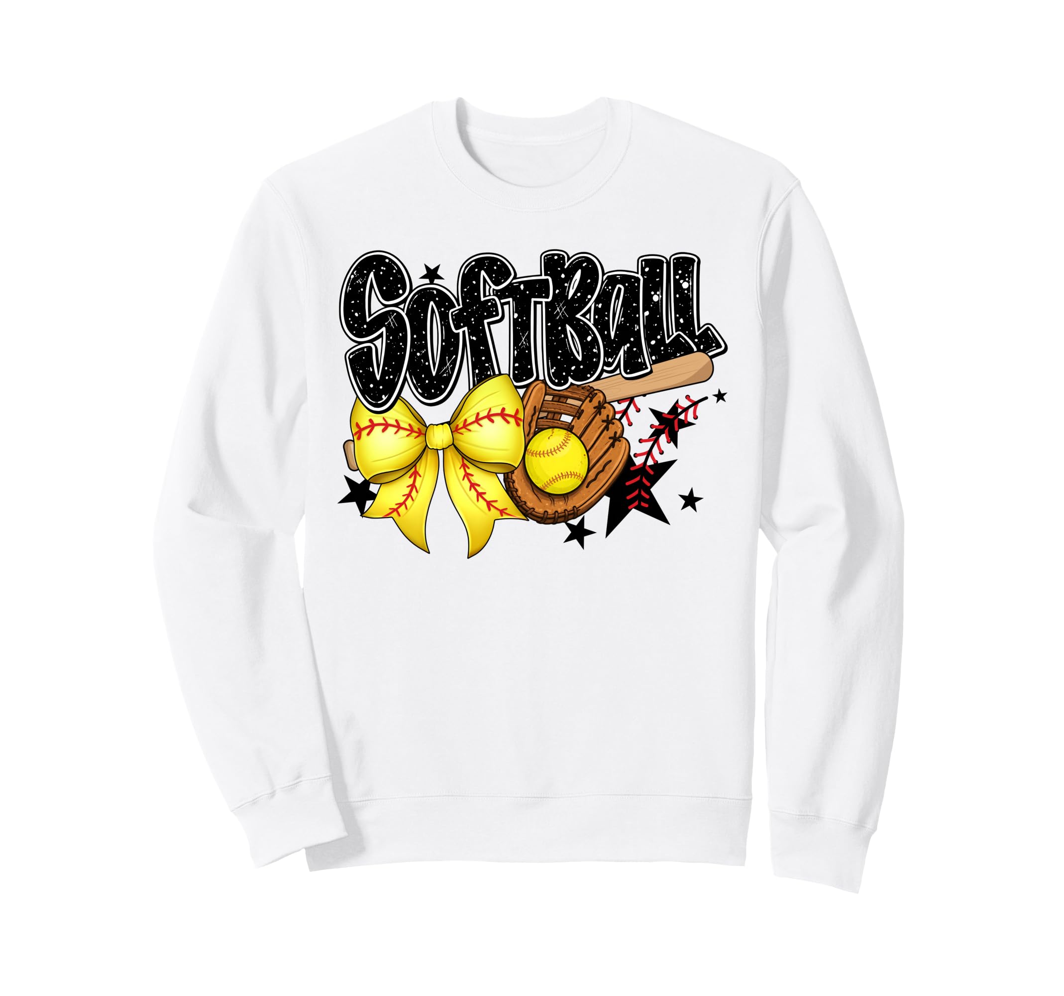 Softball Coquette Bow Game Day Sweatshirt - Novelty Apparel Unisex - T-Shirt, Sweatshirt, Hoodie