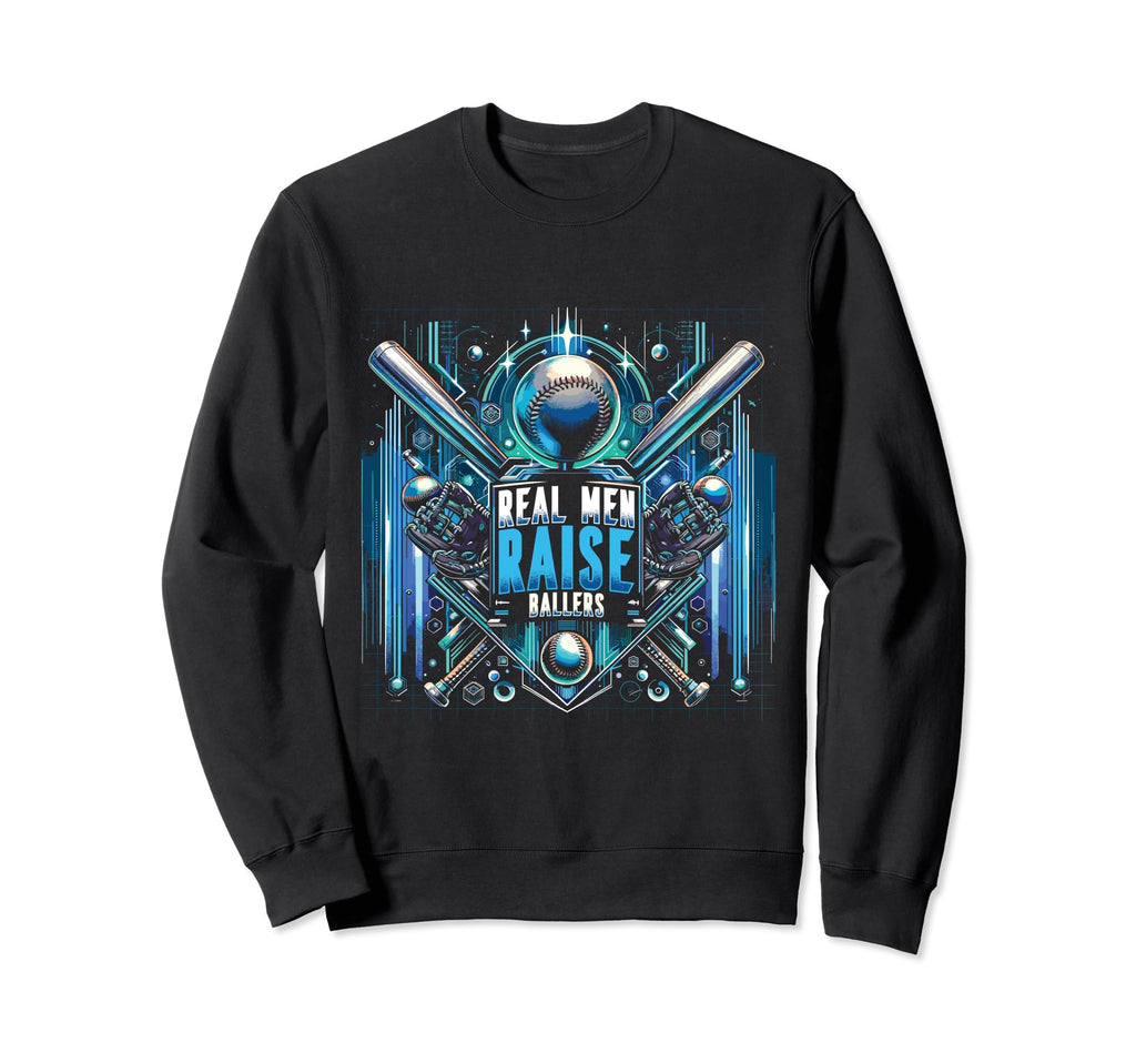Baseball Daddy Fathers Day Son Baseball Sweatshirt - Trendy Graphic Unisex - T-Shirt, Sweatshirt, Hoodie