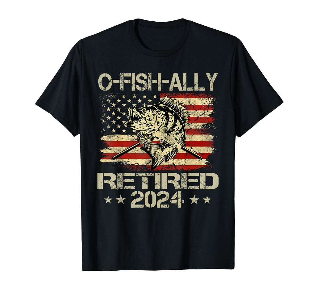 Retirement 2024 Fisherman O Fish Ally T-Shirt - Graphic Print for Adults - T-Shirt, Sweatshirt, Hoodie