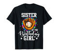 Sister Birthday Baseball Colorful T-Shirt - Unique Graphic for Adults - T-Shirt, Sweatshirt, Hoodie