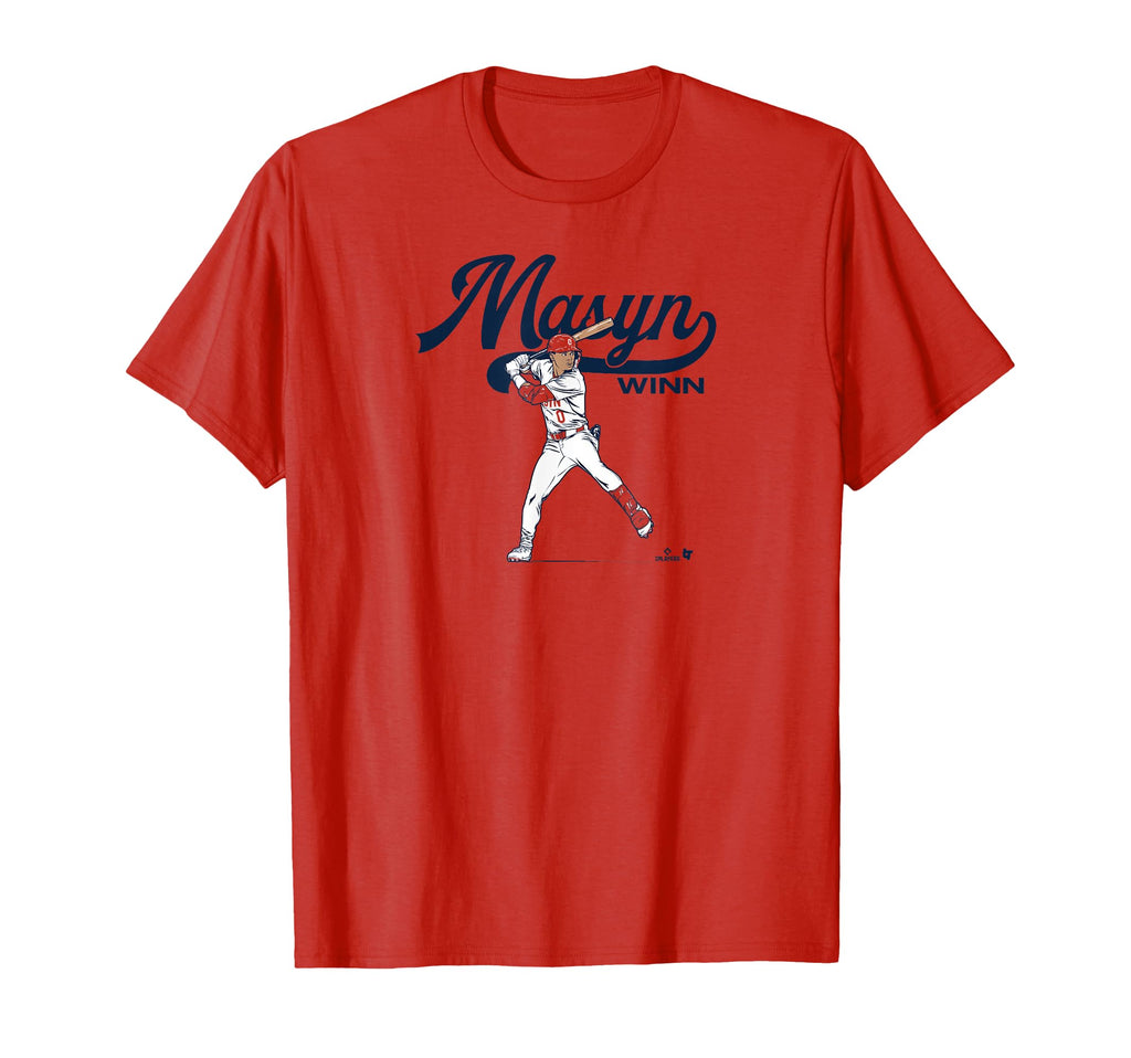 Masyn Winn Slugger Swing St Louis Baseball T-Shirt - Trendy Graphic Unisex - T-Shirt, Sweatshirt, Hoodie
