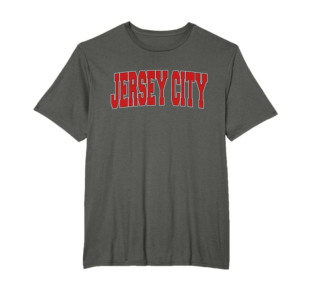 Jersey City Nj New Jersey Varsity T-Shirt - Fun Novelty Design for Adults - T-Shirt, Sweatshirt, Hoodie