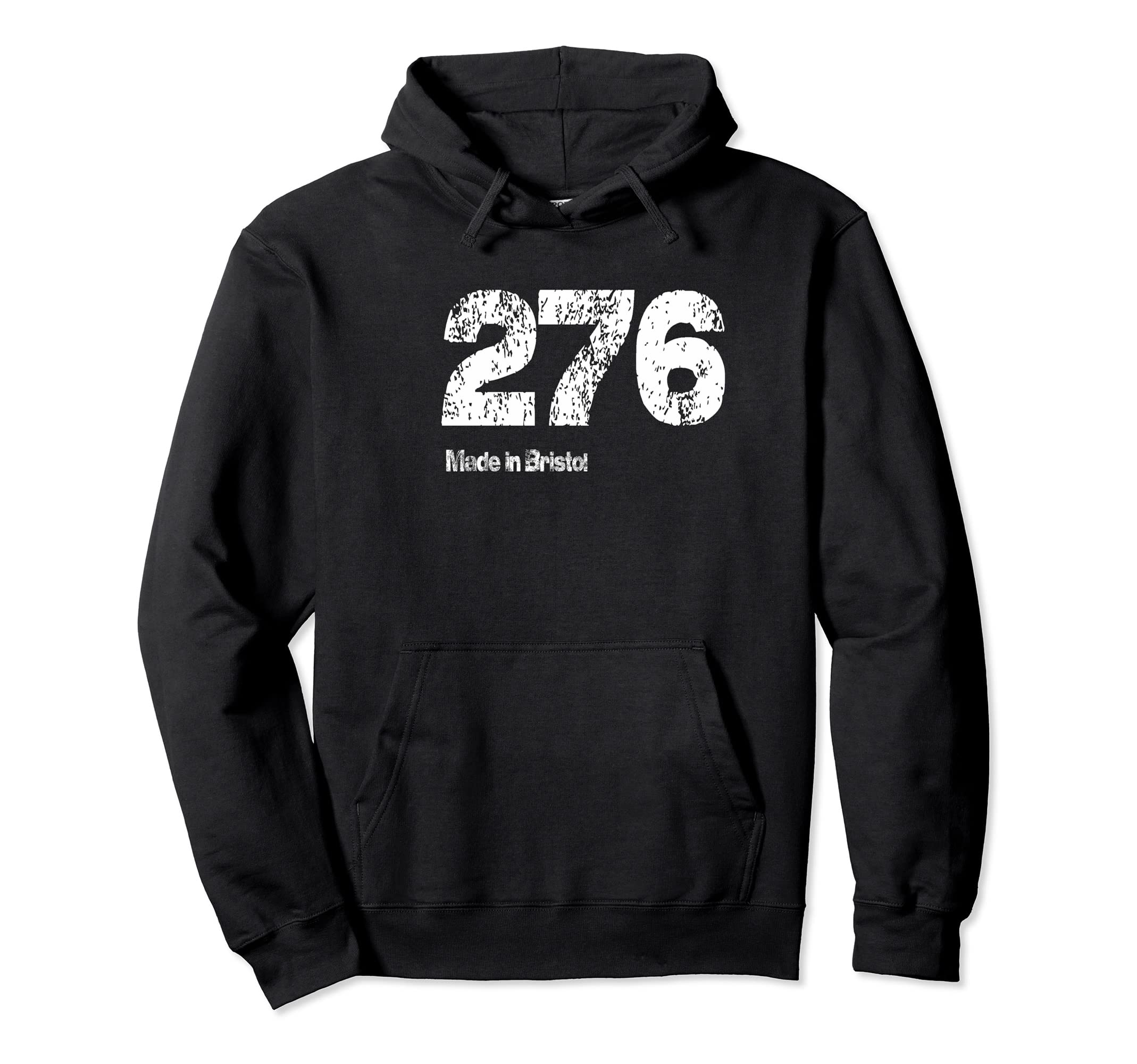 276 Made Bristol Distressed Hoodie - Unique Graphic for Adults - T-Shirt, Sweatshirt, Hoodie