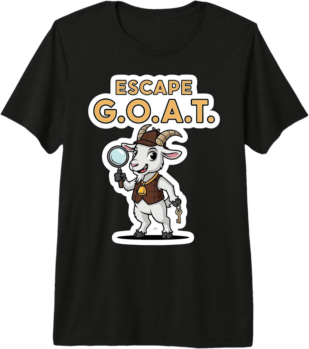 Escape GOAT Funny Room Lover Merch - Adult & Kids T-Shirts, Sweatshirts & Hoodies apparel design preview 1