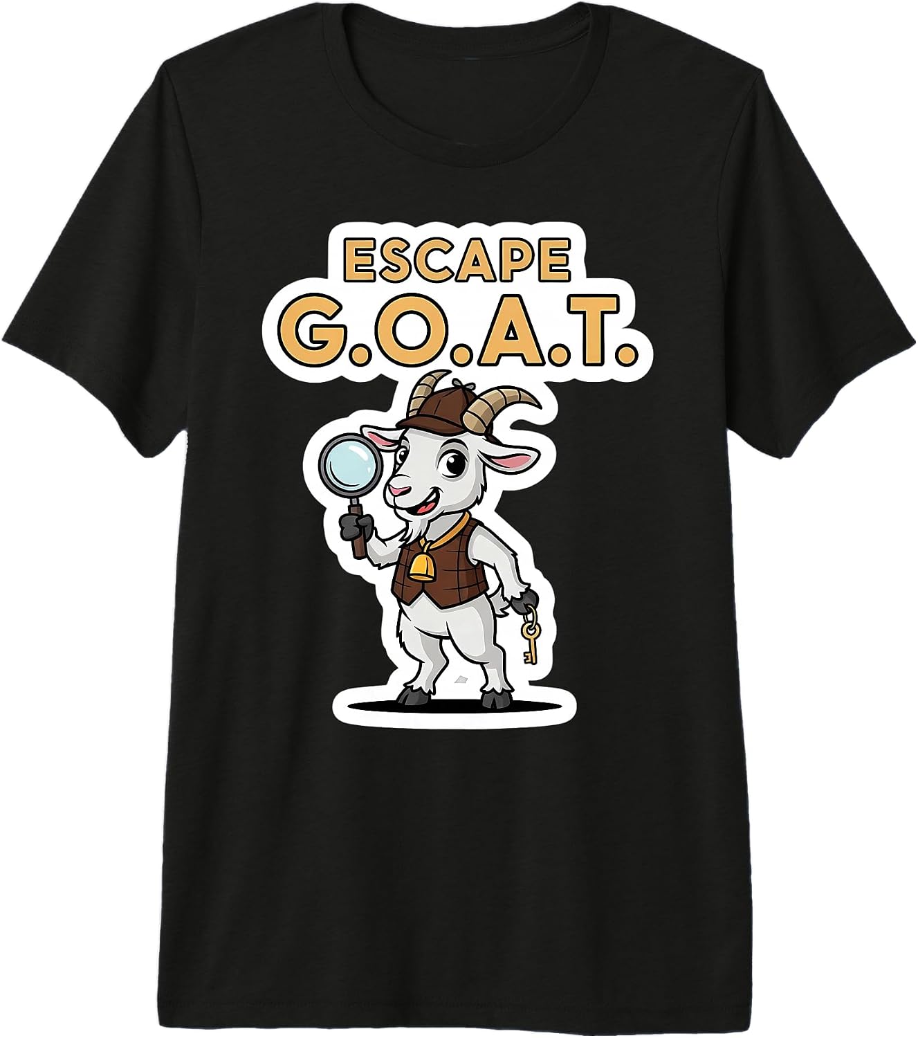 Escape GOAT Funny Room Lover Merch - Adult & Kids T-Shirts, Sweatshirts & Hoodies apparel design preview 1