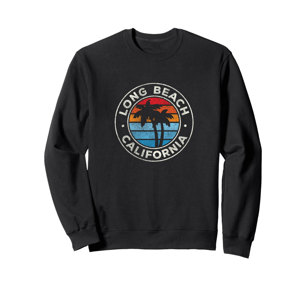 Long Beach California Ca 70S Sweatshirt - Custom Art Print Unisex - T-Shirt, Sweatshirt, Hoodie