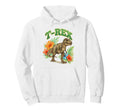 T Rex Groovy Floral Tyrannosaurus Hoodie - Fun Novelty Design Men Women - T-Shirt, Sweatshirt, Hoodie
