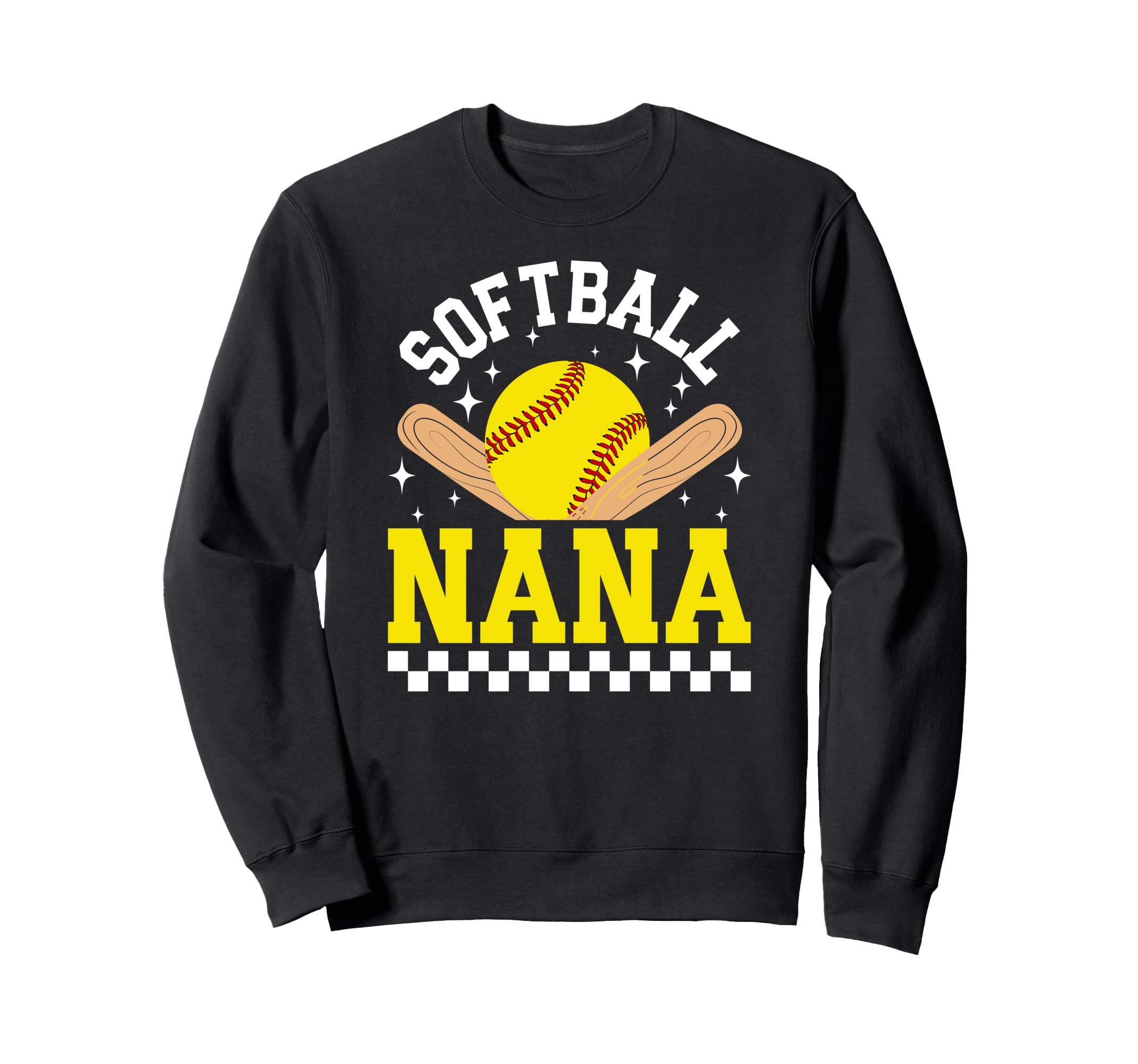 Softball Nana Softball Player Sweatshirt - Fun Novelty Design for Adults - T-Shirt, Sweatshirt, Hoodie