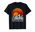 Lucerne Switzerland Mountain Sunset T-Shirt - Streetwear Style Men Women - T-Shirt, Sweatshirt, Hoodie