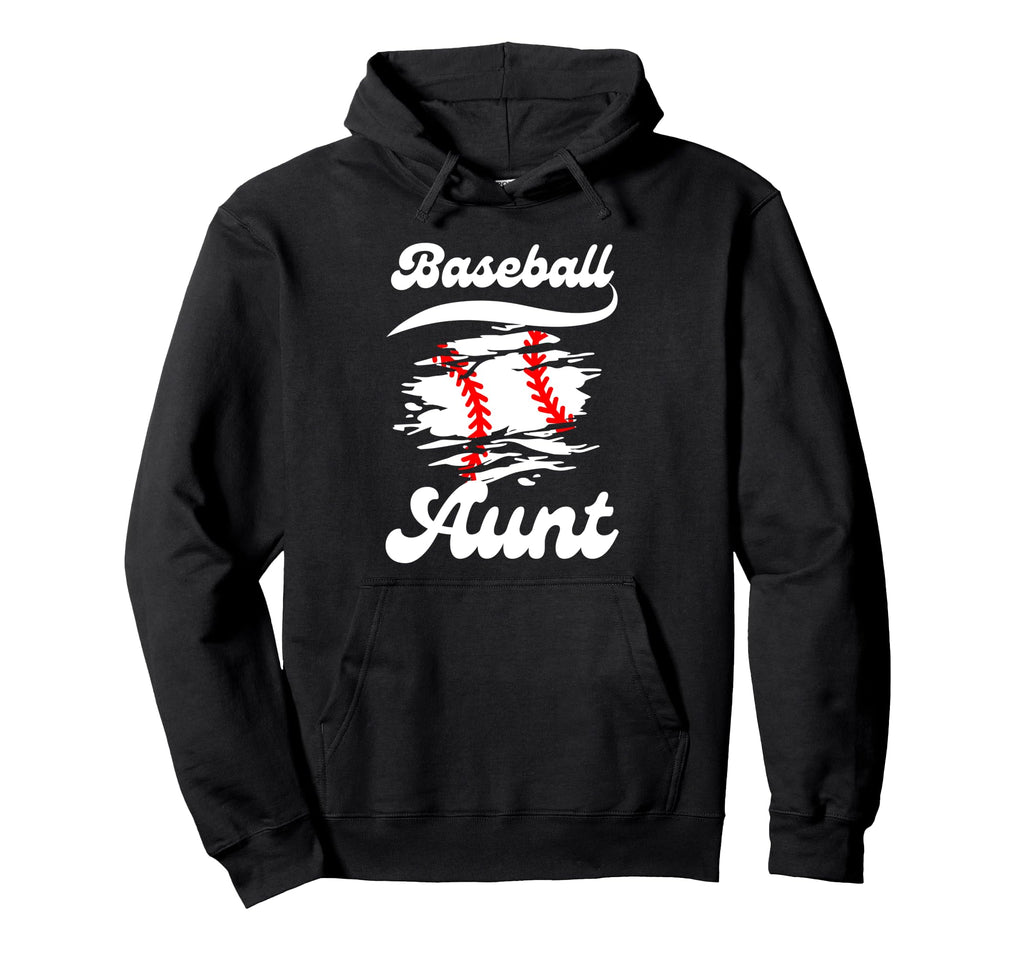 Baseball Aunt Family Matching Aunt Baseball Hoodie - Graphic Print Unisex - T-Shirt, Sweatshirt, Hoodie