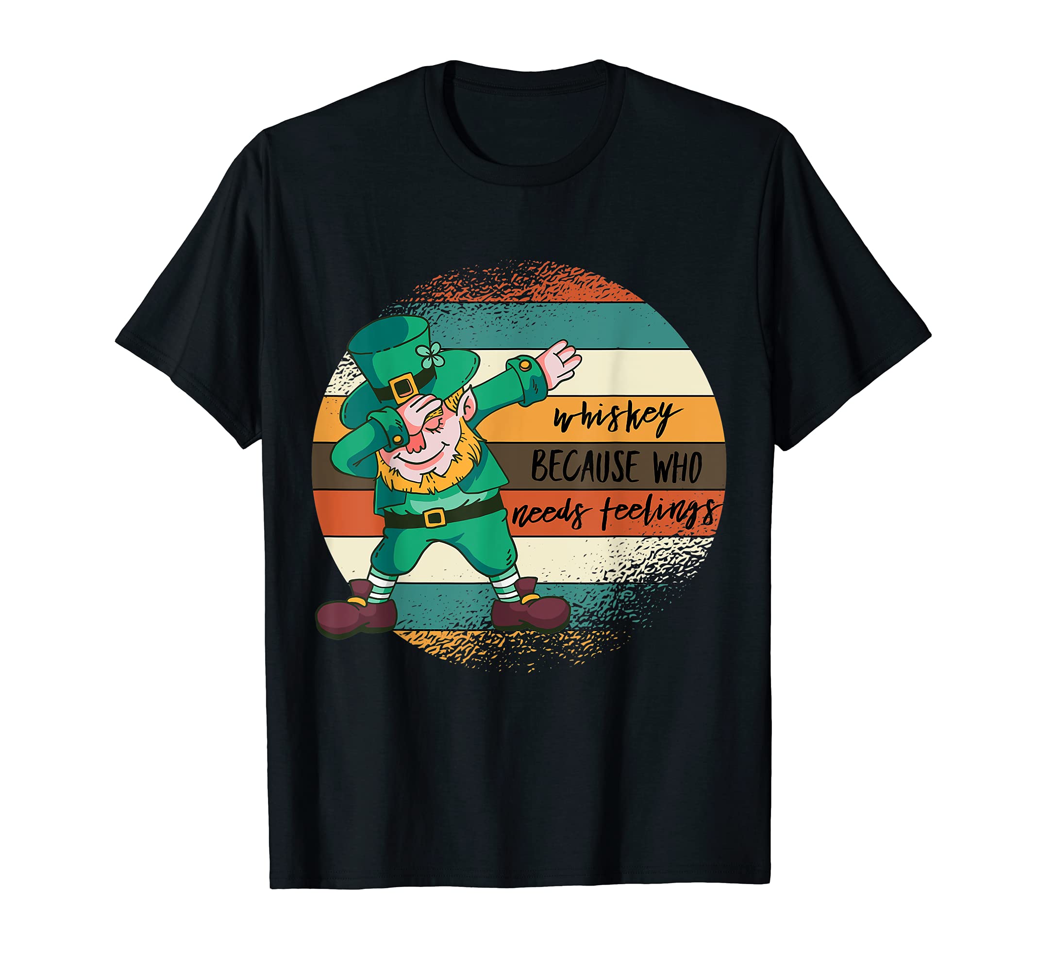 Distressed Dabbing Leprechaun Whisky T-Shirt - Streetwear Style for Adults - T-Shirt, Sweatshirt, Hoodie