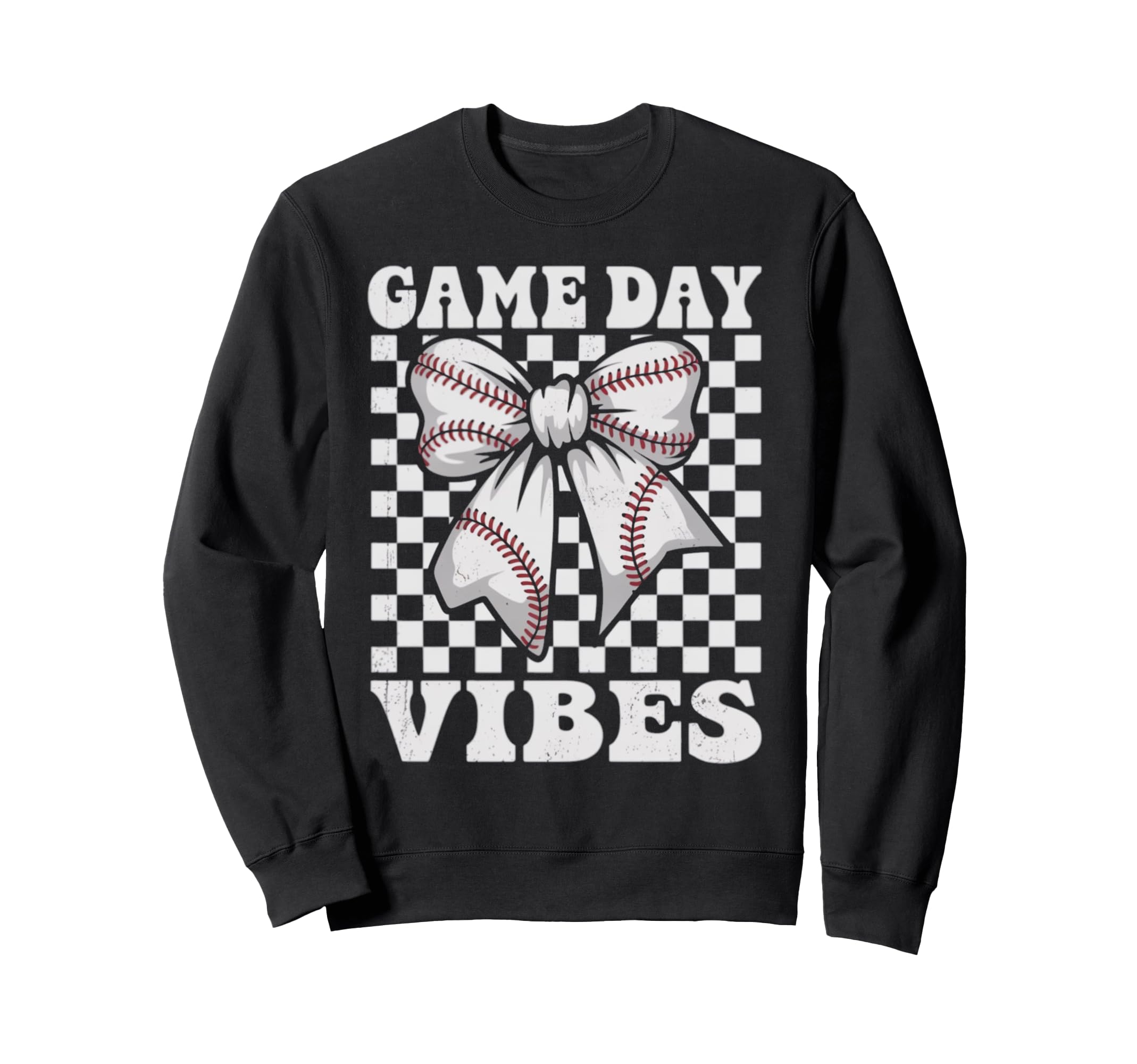 Game Day Vibes Coquette Bow Baseball Sweatshirt - Streetwear Style Unisex - T-Shirt, Sweatshirt, Hoodie