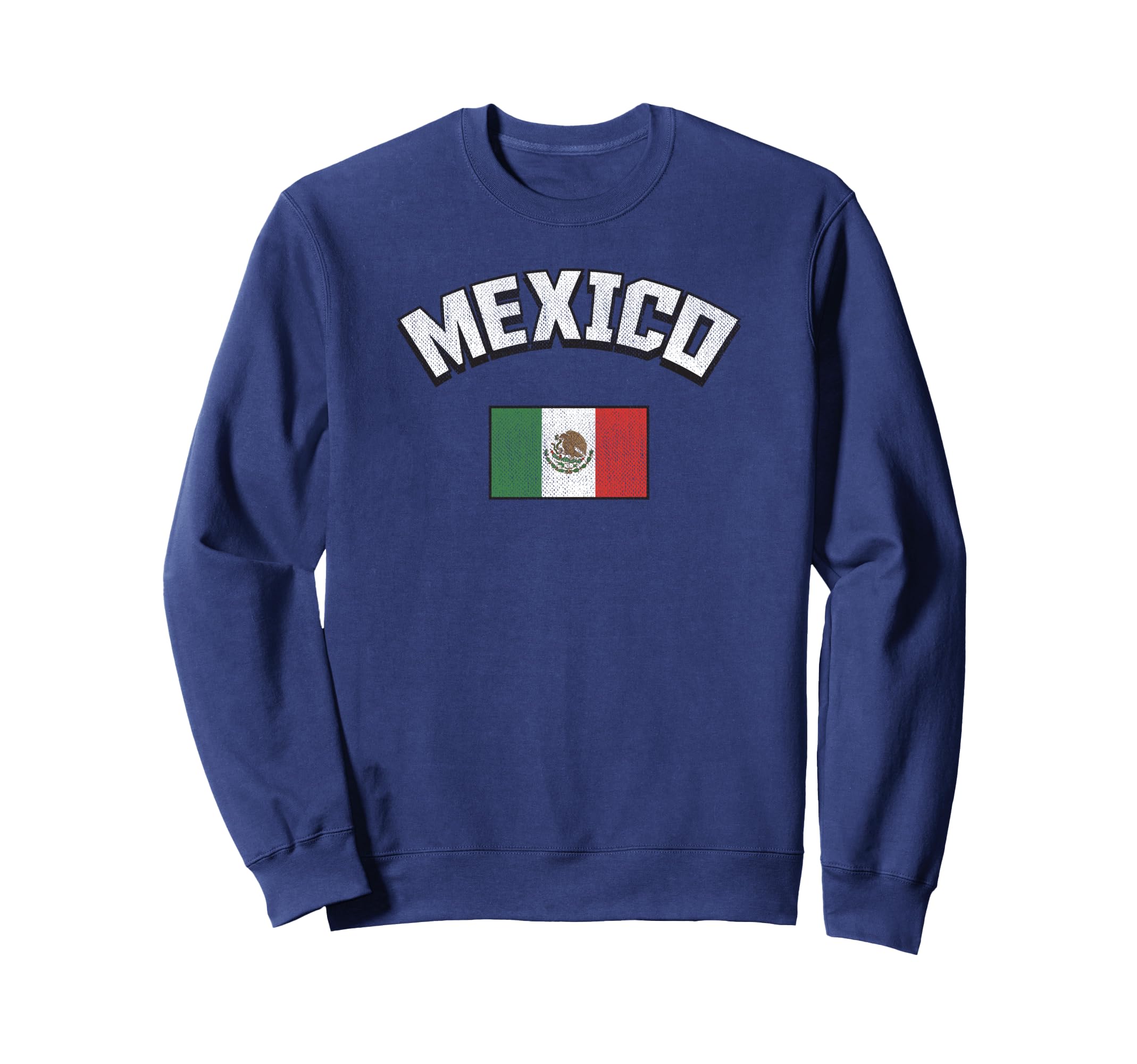 Mexico Flag Distressed Mexican Pride Sweatshirt - Unique Graphic for Adults - T-Shirt, Sweatshirt, Hoodie