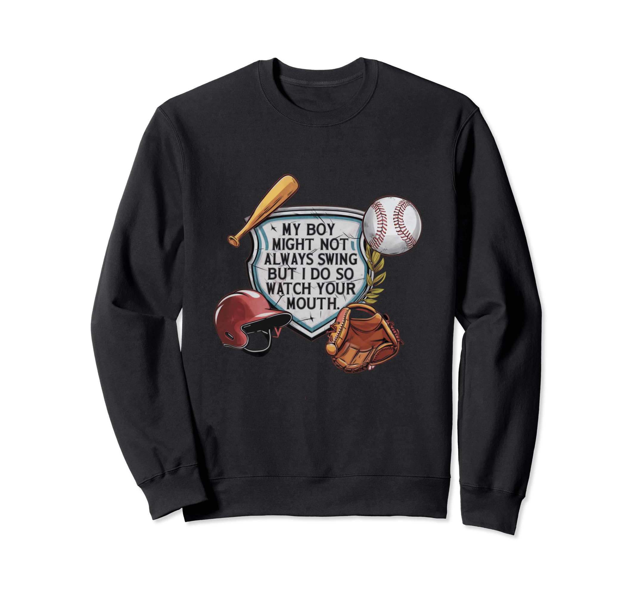 My Might Not Always Swing Funny Sweatshirt - Unique Graphic for Adults - T-Shirt, Sweatshirt, Hoodie