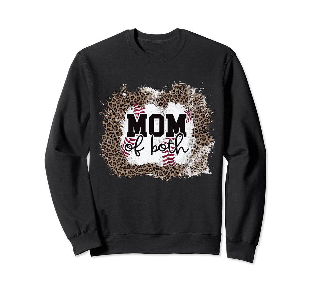 Mom Both Softball Baseball Mama Sweatshirt - Streetwear Style for Adults - T-Shirt, Sweatshirt, Hoodie