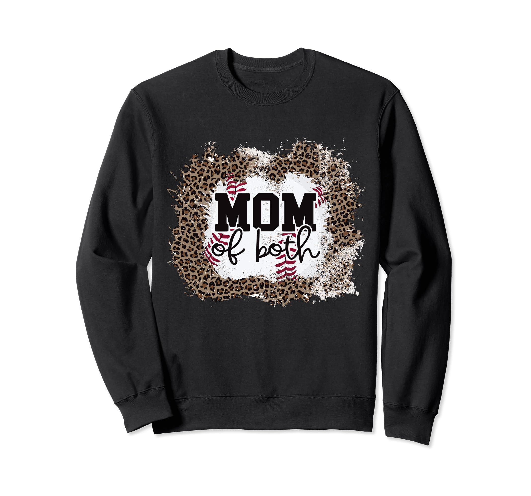 Mom Both Softball Baseball Mama Sweatshirt - Streetwear Style for Adults - T-Shirt, Sweatshirt, Hoodie