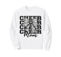 Football Cheer Mom Game Day White Bow Sweatshirt - Graphic Print Unisex - T-Shirt, Sweatshirt, Hoodie