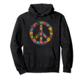 Peace Sign 60S 70S Hippie Boho 60 Hoodie - Graphic Print Unisex - T-Shirt, Sweatshirt, Hoodie
