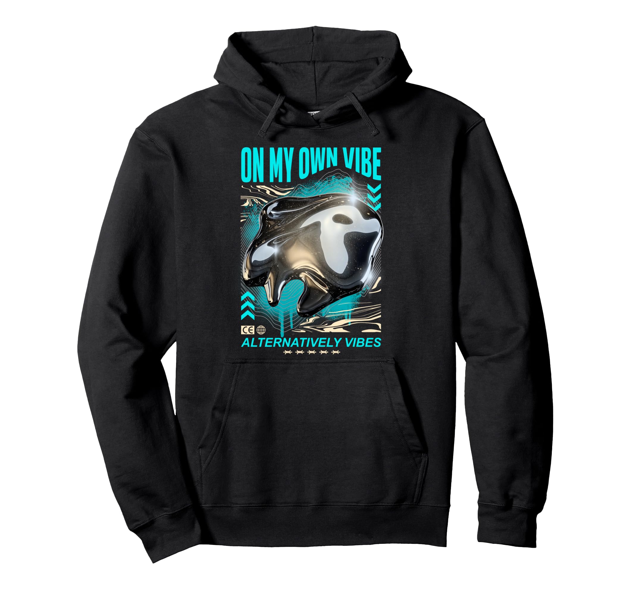 Y2K Vibe Bold Urban Graffiti Aesthetic Hoodie - Novelty Apparel Unisex - T-Shirt, Sweatshirt, Hoodie