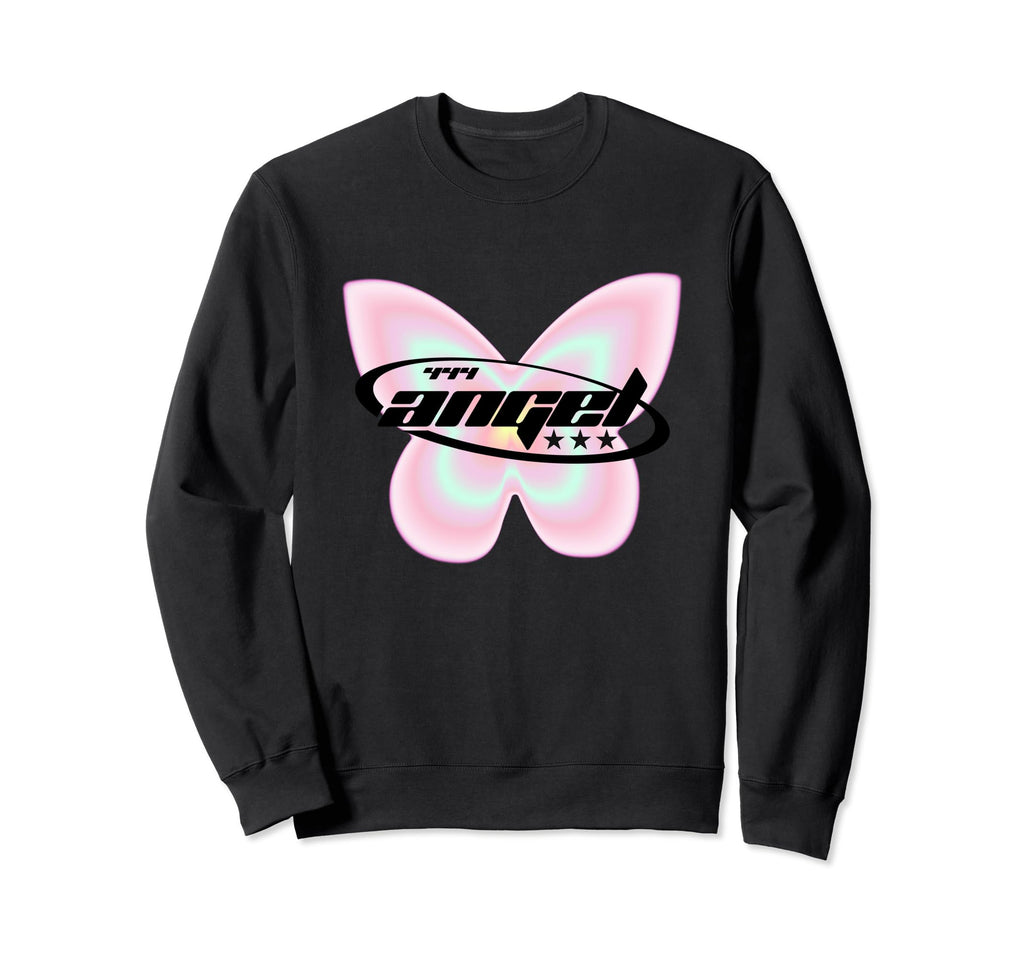 Y2K 444 Angel Number Butterfly Fairy Sweatshirt - Aesthetic Graphic Unisex - T-Shirt, Sweatshirt, Hoodie