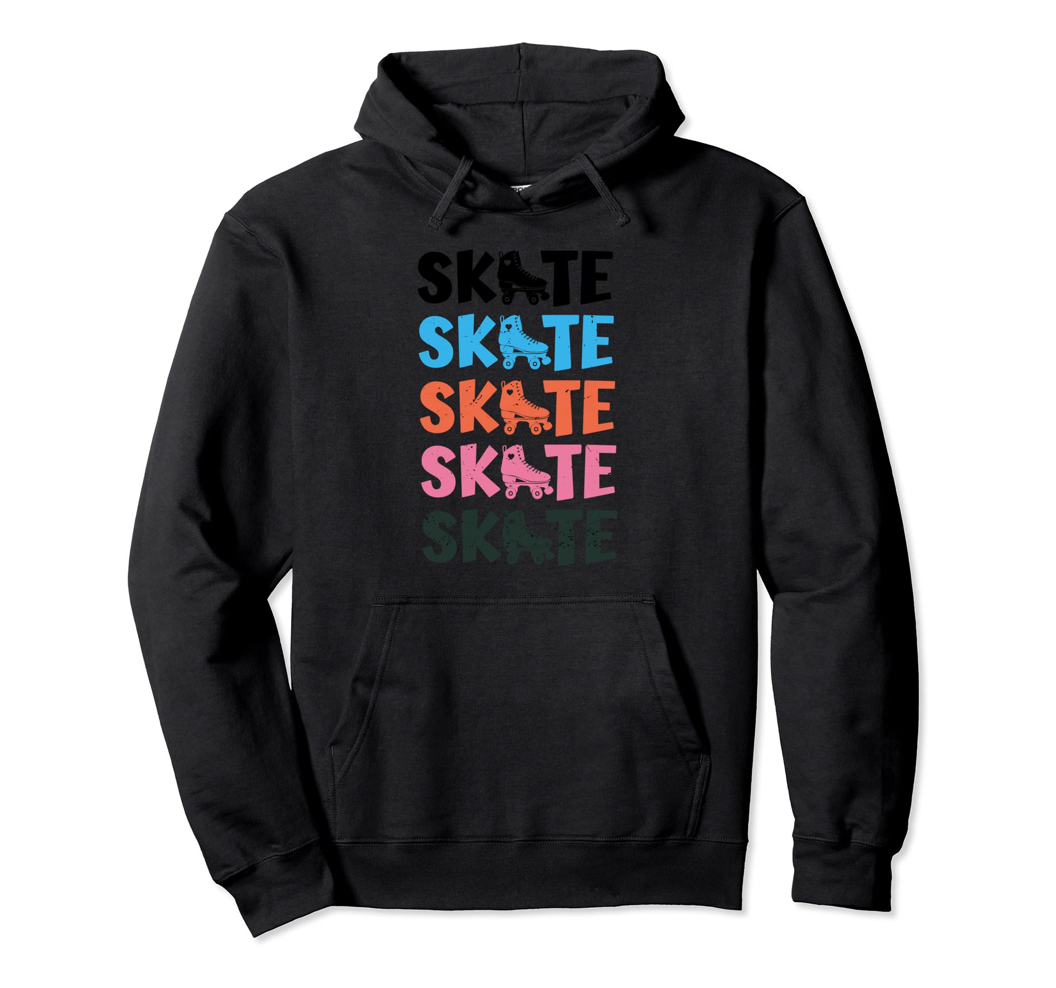 Colourful Skate Roller Derby Skating Hoodie - Aesthetic Graphic for Adults - T-Shirt, Sweatshirt, Hoodie