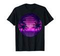 Synthwave Vaporwave 80S Palm Trees T-Shirt - Custom Art Print for Adults - T-Shirt, Sweatshirt, Hoodie