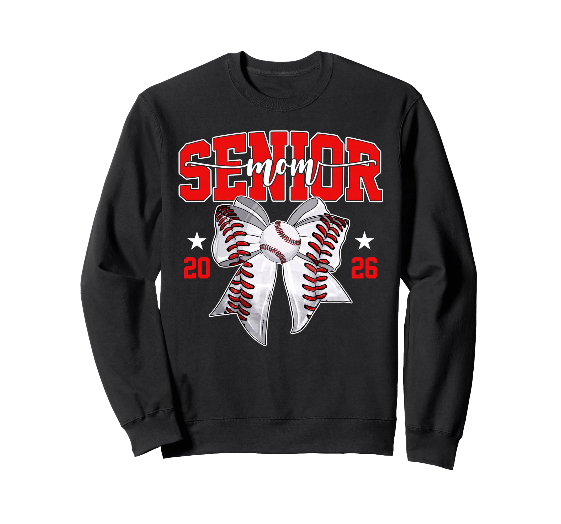 Senior Mom 2026 Graduate Baseball Sweatshirt - Minimalist Print Men Women - T-Shirt, Sweatshirt, Hoodie