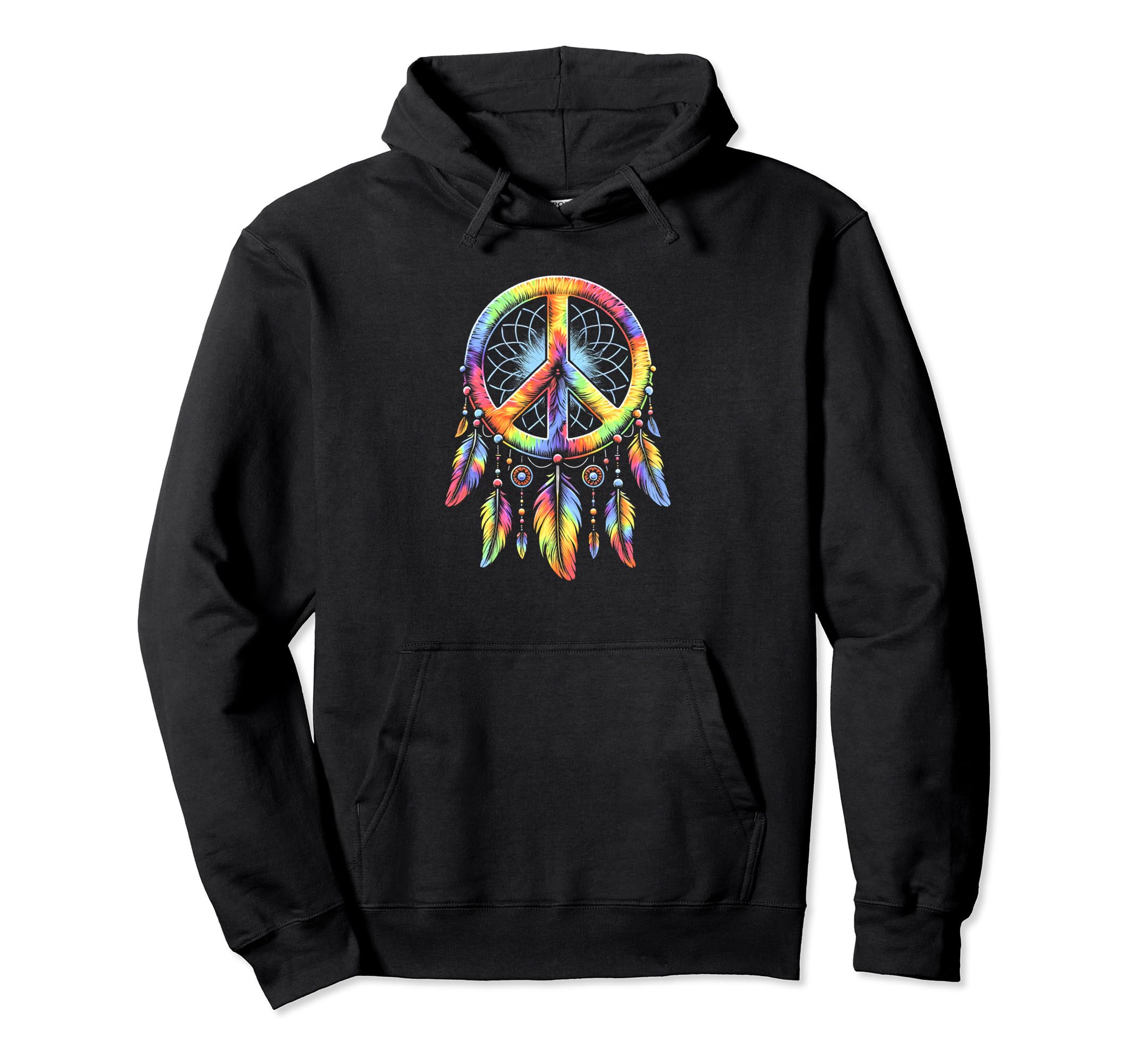 60S 70S Hippie Tie Dye Peace Sign Hoodie - Streetwear Style for Adults - T-Shirt, Sweatshirt, Hoodie