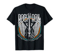 Distressed 80S Rock Roll Music Guitar T-Shirt - Graphic Print Men Women - T-Shirt, Sweatshirt, Hoodie